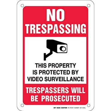 No Trespassing CGSignLab Ghost Aged Brick Wind-Resistant Outdoor Mesh Vinyl Banner 16x4 